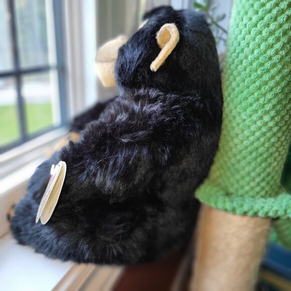 Russ Berrie/Yomiko Classics Black/Brown Chimpanzee with baby on shoulder - Picture 6 of 11